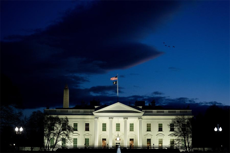 Picha hii iliyopigwa Januari 20, 2023 ikionyesha Ikulu ya Marekani White House mjini Washington, D.C., Marekani. (Xinhua/Liu Jie)