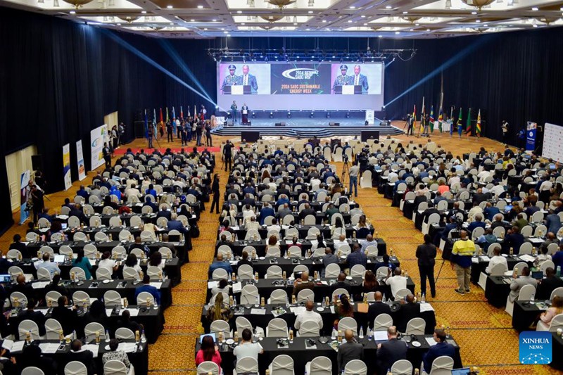 Picha hii iliyopigwa Februari 24, 2025 ikionyesha ufunguzi wa Wiki ya Nishati Endelevu ya Jumuiya ya Maendeleo Kusini mwa Afrika (SADC) mjini Gaborone, Botswana. (Picha na Tshekiso Tebalo/Xinhua)