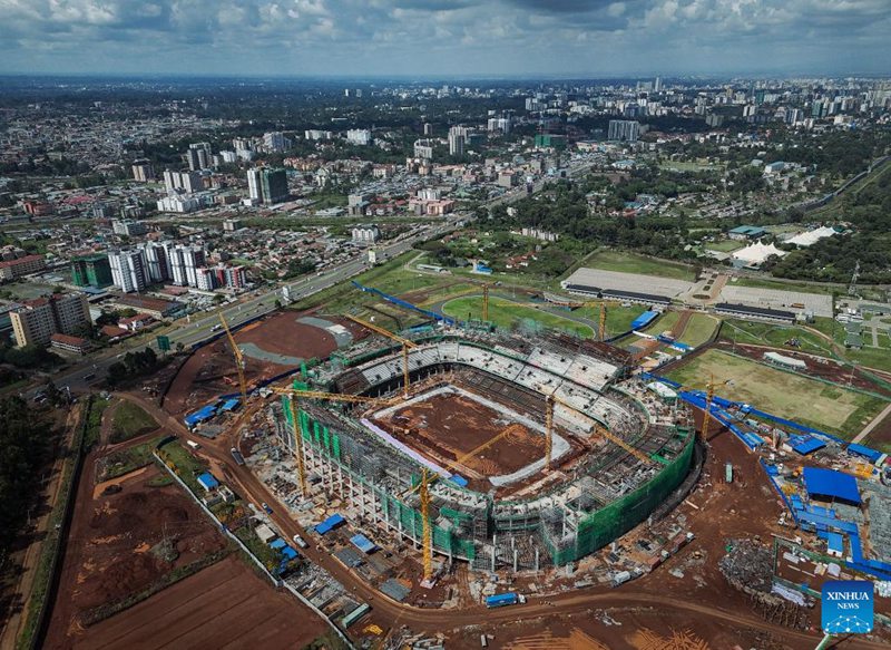 Mji wa Michezo wa Talanta unaojengwa na Kampuni ya China waendelea kujengwa Nairobi, Kenya