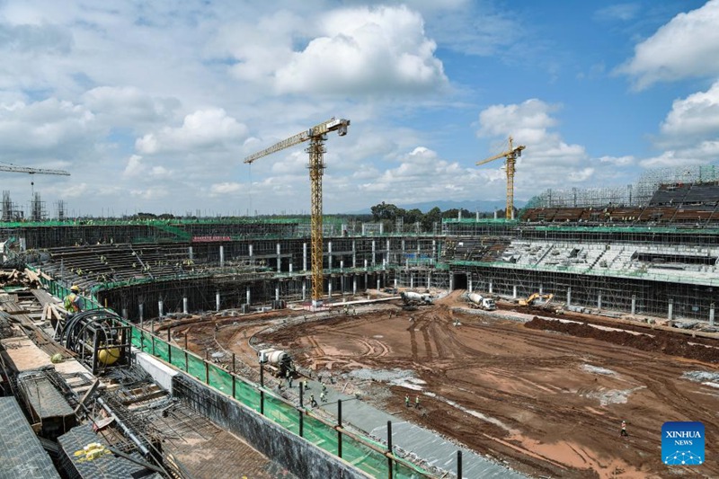 Mji wa Michezo wa Talanta unaojengwa na Kampuni ya China waendelea kujengwa Nairobi, Kenya