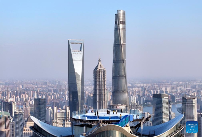 Jukwaa la kutazama mandhari ya mji juu ya Jengo la White Magnolia la Shanghai, China lafunguliwa kwa umma