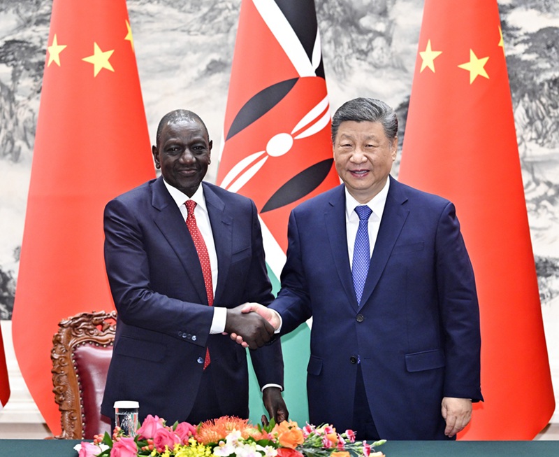 Rais Xi Jinping afanya mazungumzo na mwenzake wa Kenya William Ruto