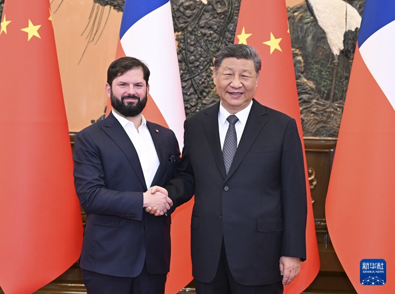 Rais wa China afanya mazungumzo na rais wa Chile
