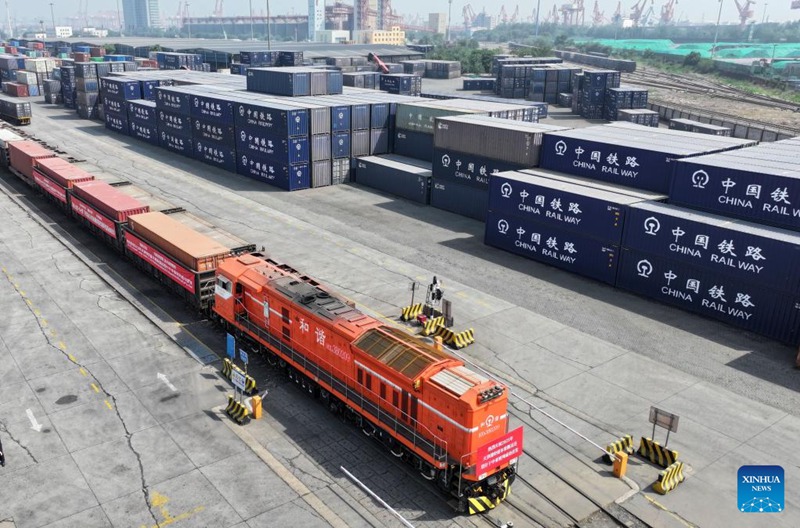 Treni ya mizigo ya China-Asia ya Kati yafunga safari kutoka Bandari ya Tianjin kuelekea Tashkent
