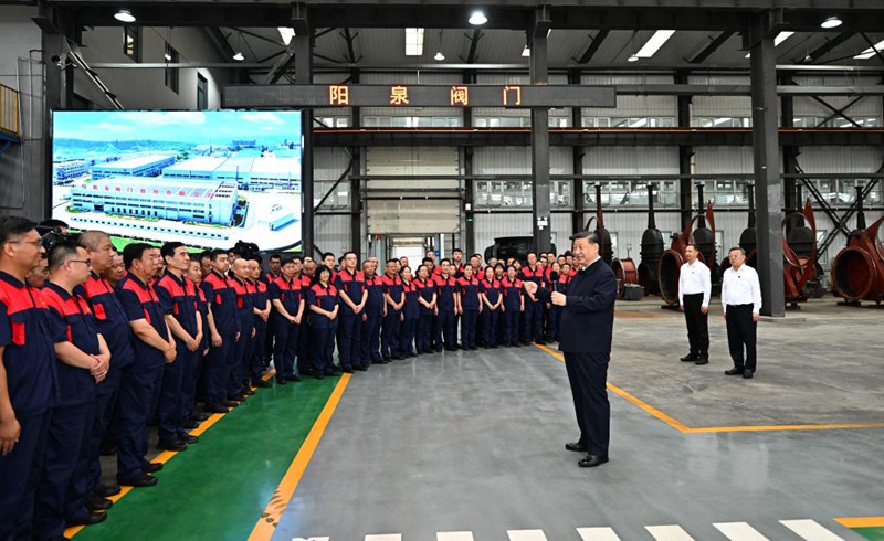 Rais Xi Jinping wa China akagua viwanda katika Mkoa wa Shanxi