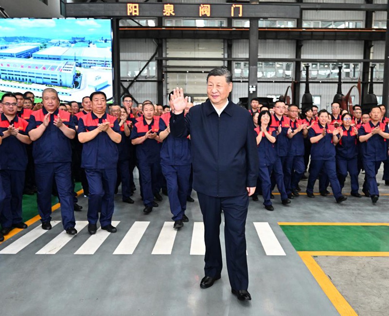 Rais Xi Jinping wa China akagua viwanda katika Mkoa wa Shanxi