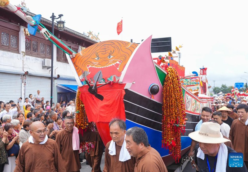 Hafla ya kijadi yafanyika wakati wa kuwadia kipindi cha Dashu mjini Taizhou, Zhejiang, China