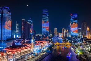 Mji wa Tianjin waboresha uwekaji taa kando ya mto Haihe