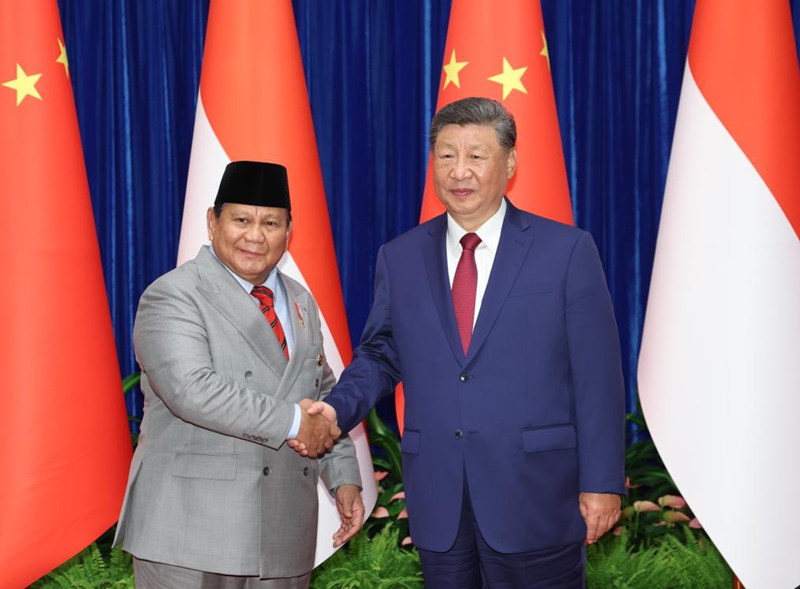 Rais Xi akutana na Rais wa Indonesia Prabowo