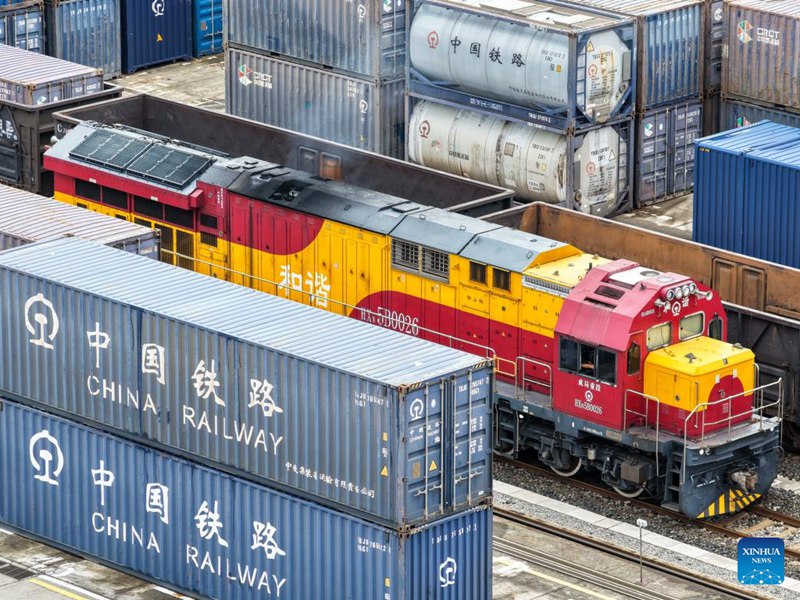 Usafiri wa kwenda na kurudi wa Treni ya mizigo ya China-Ulaya kutoka kusini-magharibi mwa China wafikia mara zaidi ya 3,400
