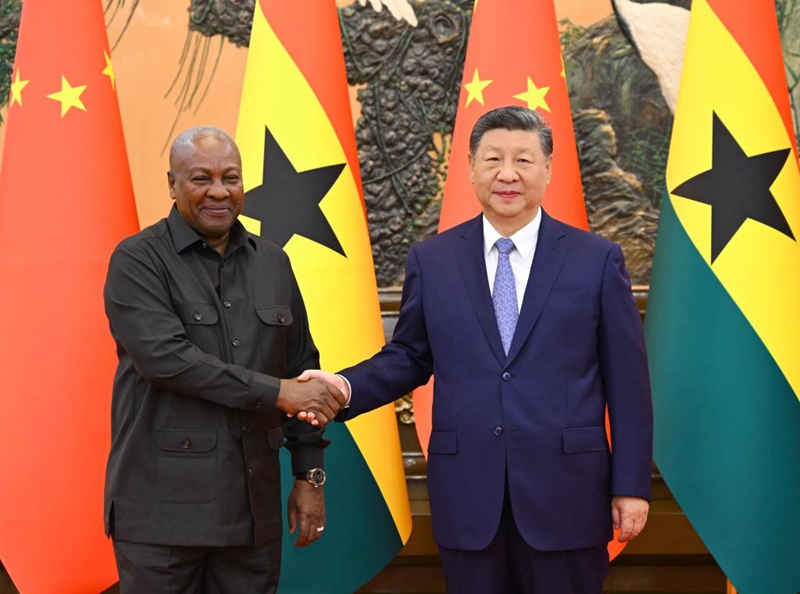 Rais Xi Jinping akutana na Rais wa Ghana John Dramani Mahama