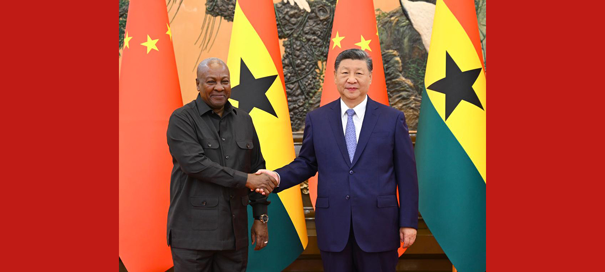 Rais Xi Jinping akutana na Rais wa Ghana John Dramani Mahama