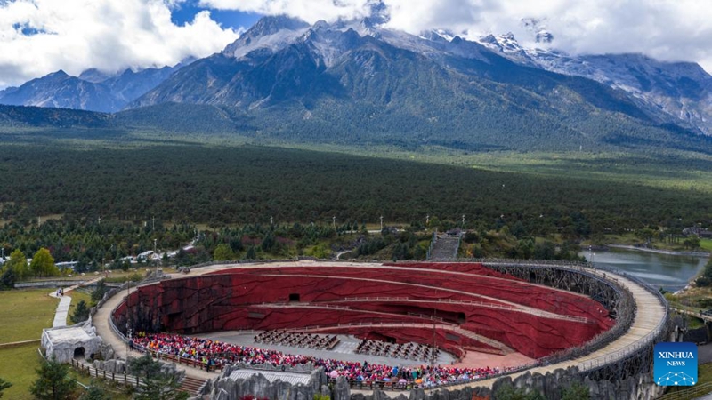 Mandhari ya Mji wa Lijiang, Mkoa wa Yunnan, kusini-Magharibi mwa China