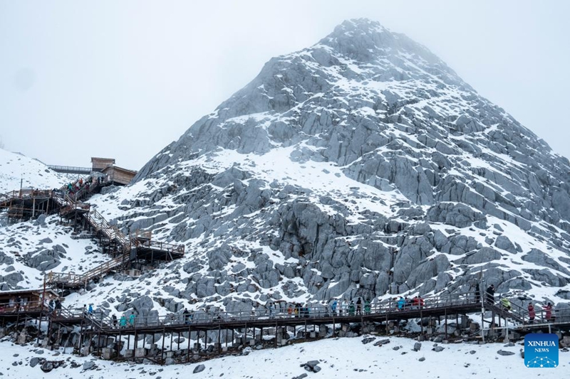 Mandhari ya Mji wa Lijiang, Mkoa wa Yunnan, kusini-Magharibi mwa China