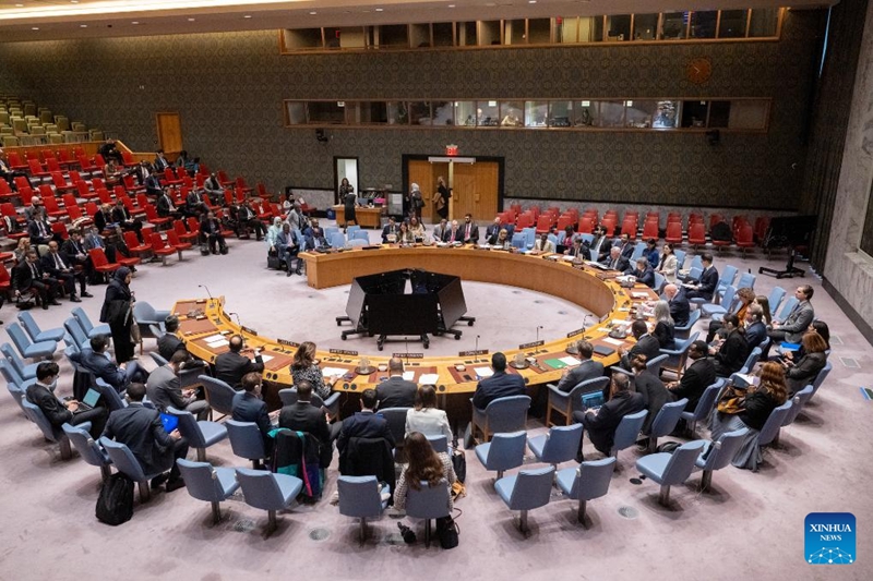 Baraza la Usalama likifanya mkutano juu ya hali nchini Sudan kwenye makao makuu ya Umoja wa Mataifa mjini New York, Oktoba 30, 2025. (Manuel Elias/Picha ya UN/ kupitia Xinhua)