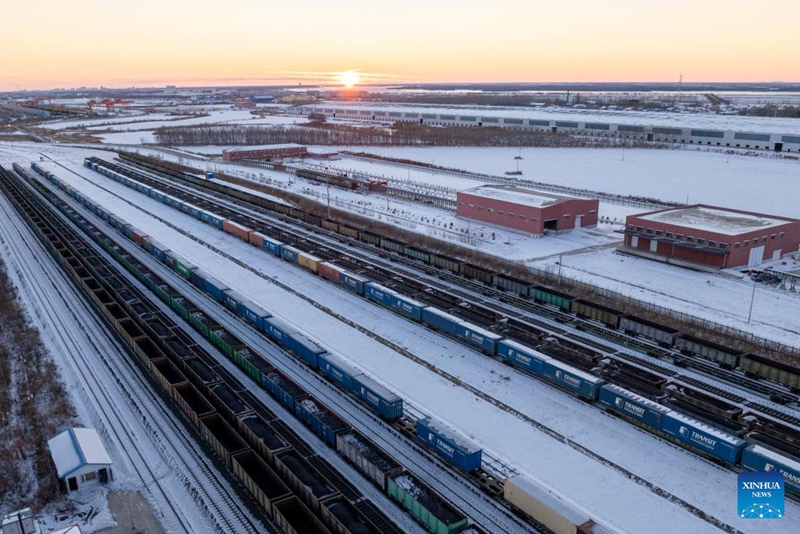 Bandari ya Reli ya Tongjiang yaibuka kuwa sehemu muhimu ya ushoroba wa mashariki wa huduma ya treni ya mizigo ya China-Ulaya