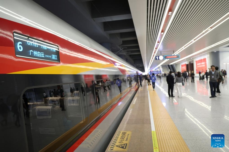 Reli ya Mwendokasi ya Guangzhou-Zhanjiang yazinduliwa Kusini mwa China