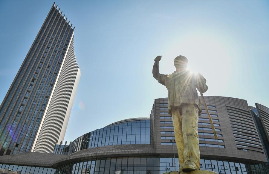Majengo ya makao makuu ya Umoja wa Afrika (Picha/Xinhua)