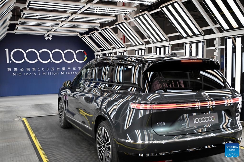 Kituo cha kuunda magari yanayotumia umeme ya NIO ya China chashuhudia gari la milioni 1 likitoka kwenye mstari wa uzalishaji mjini Hefei