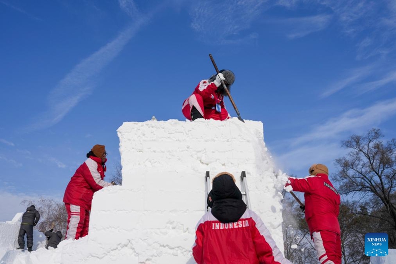 Mashindano ya 28 ya kimataifa ya uchongaji wa sanamu za theluji ya Harbin, China yaanza