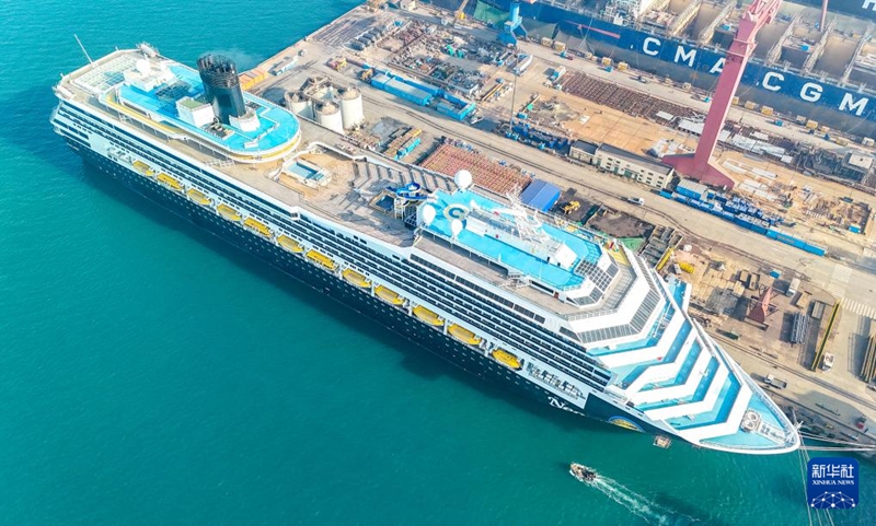 Meli ya kitalii “Lixiang” yenye uzito wa zaidi ya tani 100,000 yafanyiwa matengenezo mjini Qingdao