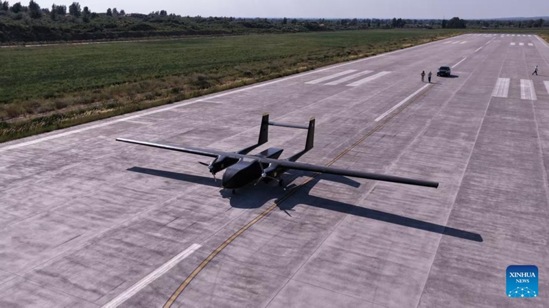 Picha hii ya kumbukumbu isiyo na tarehe ikionyesha ndege ya "Tianma-1000" inayojiendesha yenyewe bila rubani. (Xinhua)