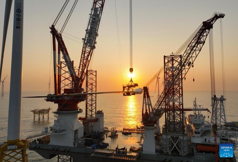 ChinaVumbuzi |  Mtambo wa kuzalisha umeme wa megawati 20 kwa upepo baharini wafungwa katika Mkoa wa Fujian, China