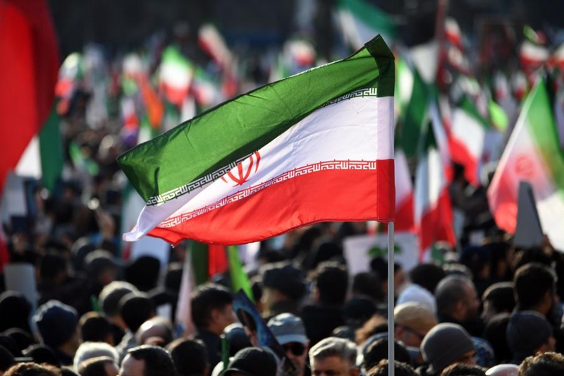 Watu wakishiriki kwenye maandamano mjini Tehran, Iran, Januari 12, 2026. (Xinhua/Shadati)