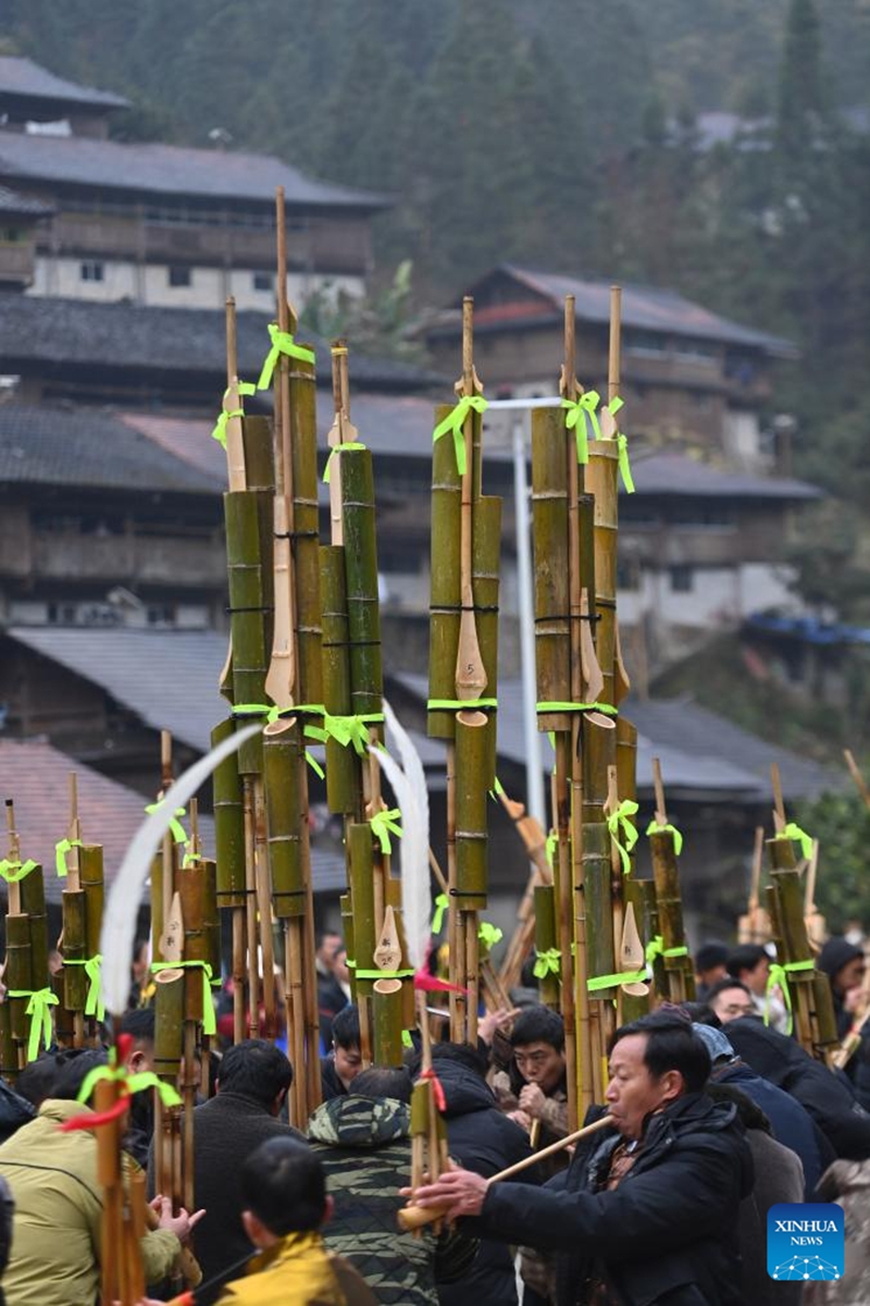 Watu wa kabila la Wamiao washerehekea Mwaka Mpya wao wa jadi katika Mkoa wa Guangxi, China