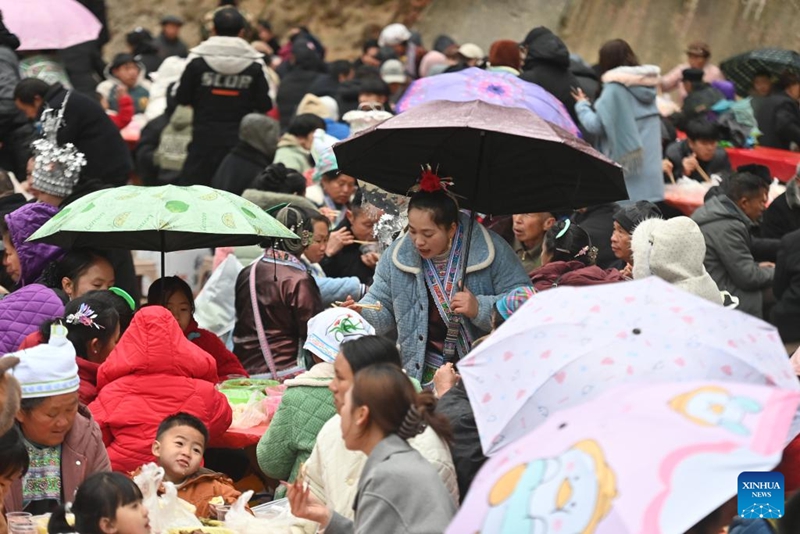 Watu wa kabila la Wamiao washerehekea Mwaka Mpya wao wa jadi katika Mkoa wa Guangxi, China