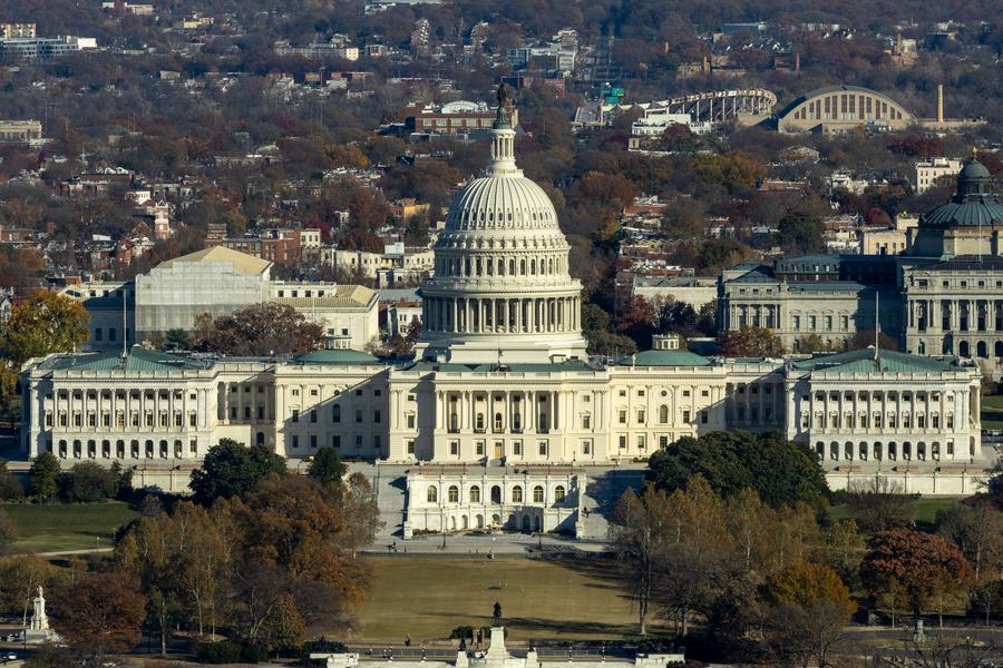 Picha iliyopigwa tarehe 17, Novemba, 2025 ikionyesha Bunge la Marekani huko Washington, D.C., Marekani. (Xinhua/Hu Yousong)
