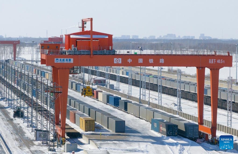 Usafiri wa treni za mizigo za China-Ulaya kwenye njia za mshariki wafikia mara zaidi ya 1,000 katika mwaka 2026