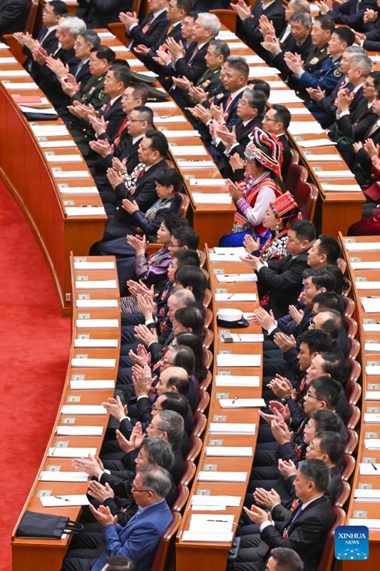 Mkutano wa nne wa Kamati ya 14 ya Kitaifa ya Baraza la Mashauriano ya Kisiasa la Umma la China (CPPCC) ukifunguliwa katika Jumba la Mikutano ya Umma la Beijing   Machi 4, 2026. (Xinhua/Yao Dawei)