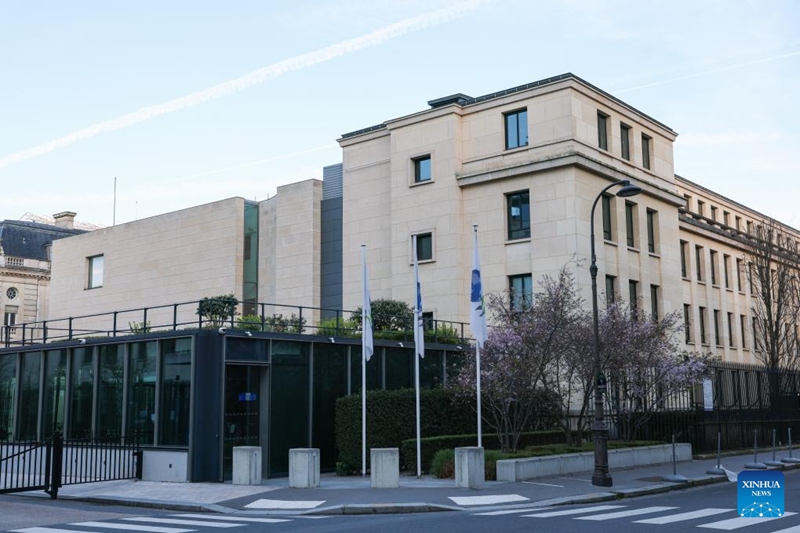 Picha hii iliyopigwa Machi 15, 2026 ikionyesha makao makuu ya Shirika la Ushirikiano wa Kiuchumi na Maendeleo (OECD) mjini Paris, Ufaransa. (Xinhua/Wu Huiwo)