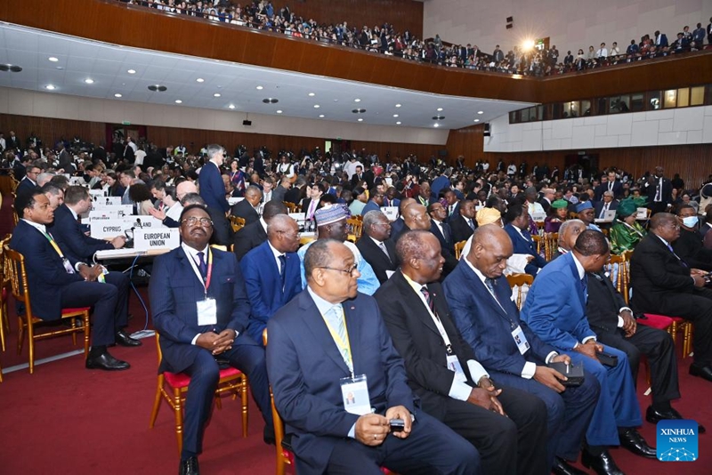 Wajumbe wakihudhuria Mkutano wa 14 wa Mawaziri wa Shirika la Biashara Duniani (WTO), Yaounde, Cameroon, Machi 26, 2026. (Xinhua/Liu Qiong)