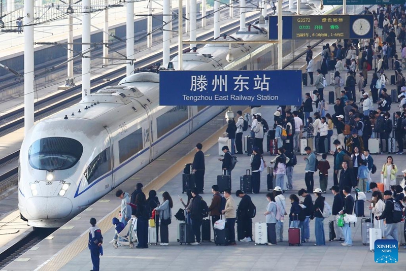 Safari za abiria wa reli za China zazidi milioni 100 wakati wa mapumziko ya Siku ya Mei Mosi