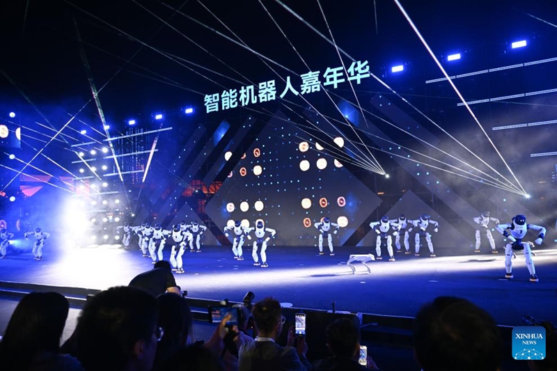 Kanivali ya roboti yafanyika kwenye Maonyesho ya AI Duniani 2026 mjini Tianjin, China
