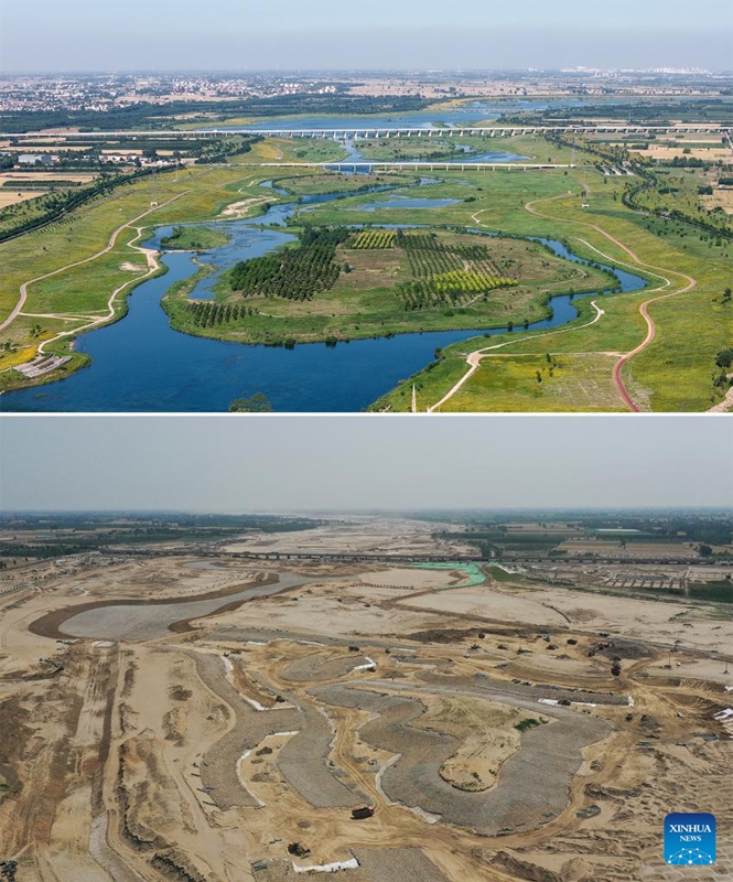 Urejeshaji wa ikolojia wahuisha Mto Hutuo katika Mji wa Shijiazhuang wa Hebei, China