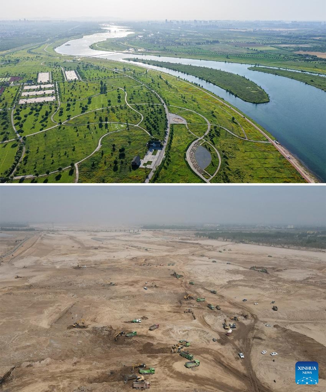 Urejeshaji wa ikolojia wahuisha Mto Hutuo katika Mji wa Shijiazhuang wa Hebei, China