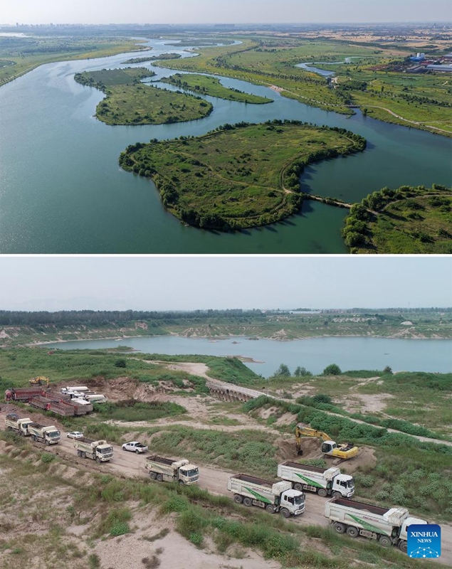 Urejeshaji wa ikolojia wahuisha Mto Hutuo katika Mji wa Shijiazhuang wa Hebei, China