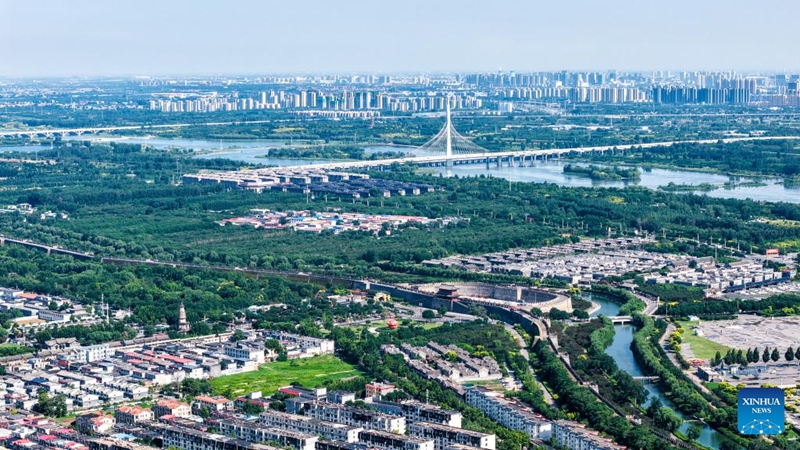Urejeshaji wa ikolojia wahuisha Mto Hutuo katika Mji wa Shijiazhuang wa Hebei, China