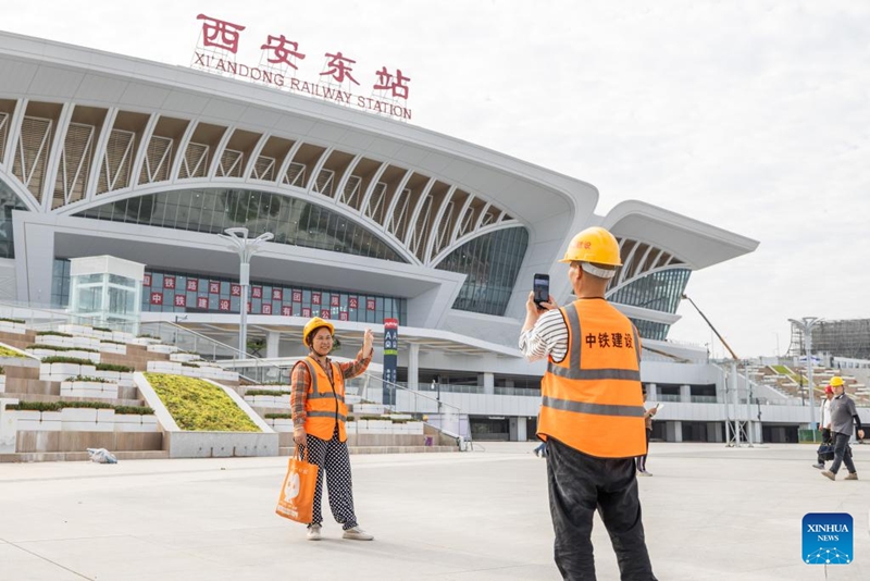 Ujenzi wa Kituo cha Reli cha Mashariki cha Xi’an cha Mkoa wa Shaanxi, China waingia kipindi cha mwisho