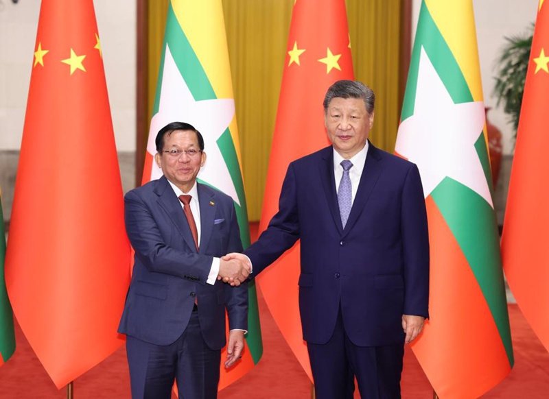Rais wa China afanya mazungumzo na Rais wa Myanmar juu ya kuimarisha ushirikiano
