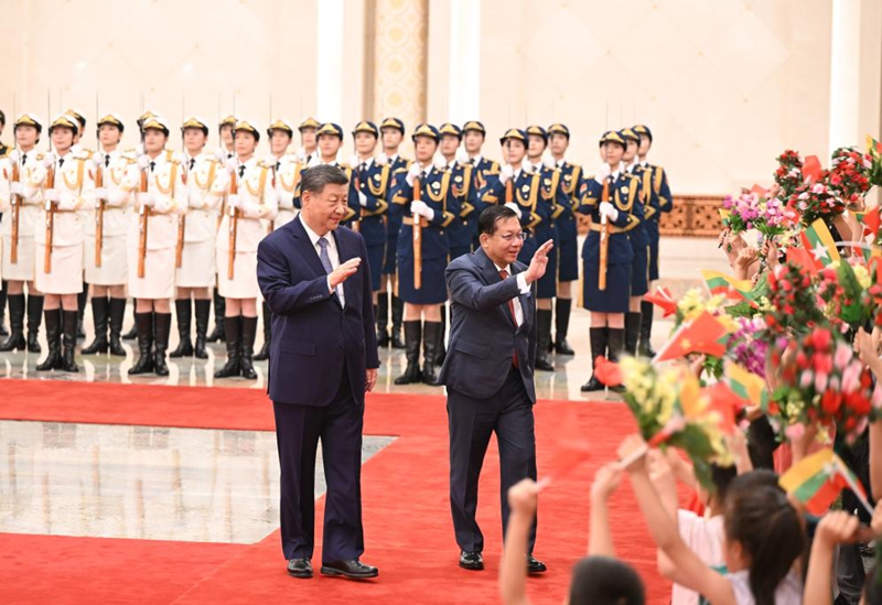 Rais wa China afanya mazungumzo na Rais wa Myanmar juu ya kuimarisha ushirikiano