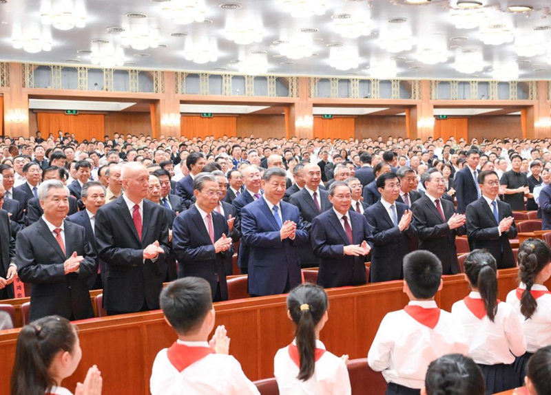 Tamasha la muziki likifanyika kwa kusherehekea miaka 105 tangu kuanzishwa kwa Chama cha Kikomunisti cha China (CPC) mjini Beijing, Juni 29, 2026. (Xinhua/Xie Huanchi)