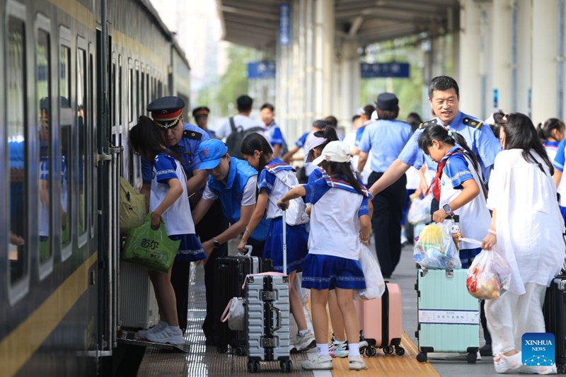 Treni ya kutoka Heilongjiang hadi Beijing yaandaliwa kwa ajili ya ziara ya masomo ya wanafunzi na walimu