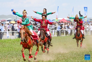 Tamasha la Nadam lafunguliwa katika Ligi ya Hinggan, Mkoa wa Mongolia ya Ndani, China