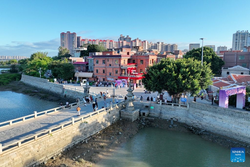 Mandhari ya mtaa wa kale wa Qiaonan katika Mji wa Quanzhou, Fujian, China