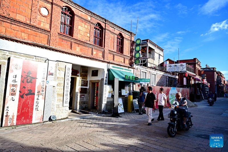 Mandhari ya mtaa wa kale wa Qiaonan katika Mji wa Quanzhou, Fujian, China